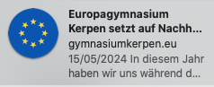 Bericht Europagymnasium Nachhaltigkeit 2024