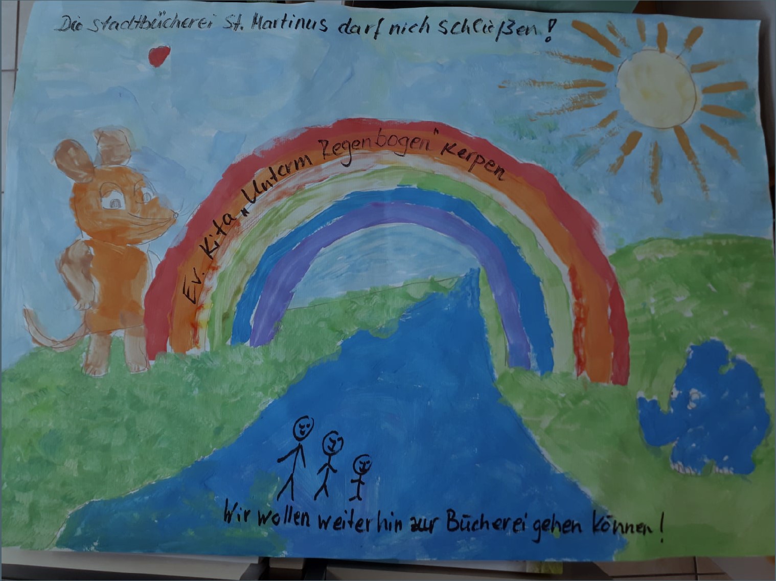 Schließung Bücherei Evangelischer Kindergarten